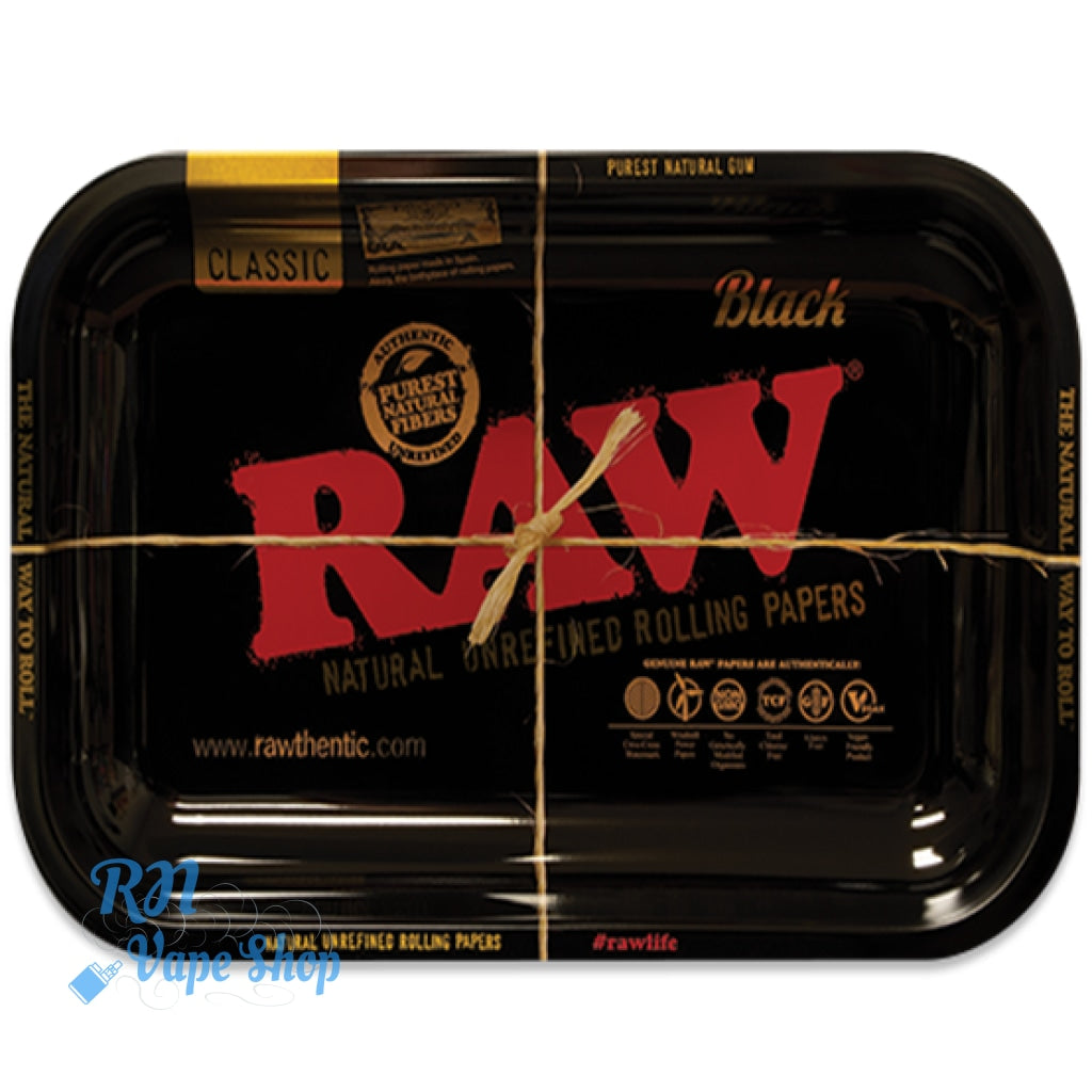 RAW Metal Rolling Tray - Black - SQUARE – R420 Supplies