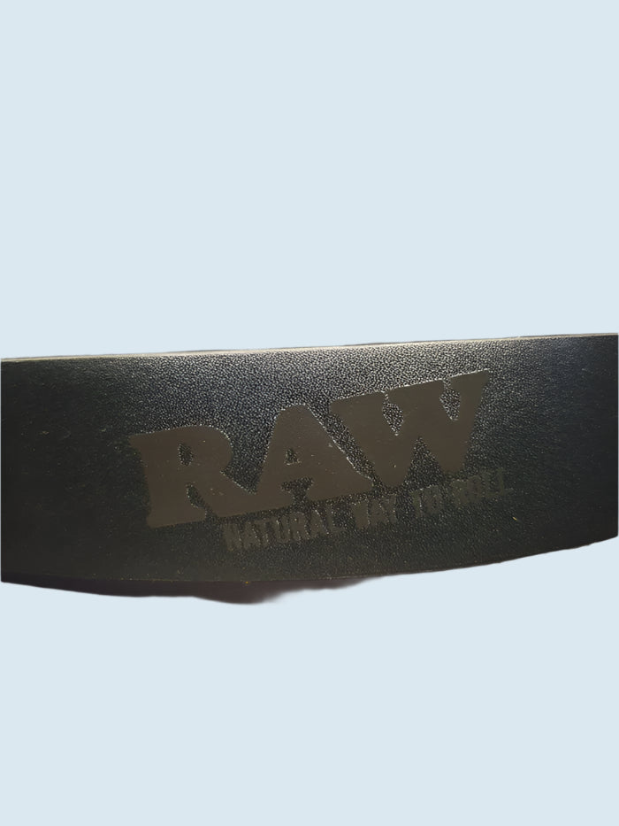 RAW Vegan Leather Belt & Metal Buckle RN Vape Shop