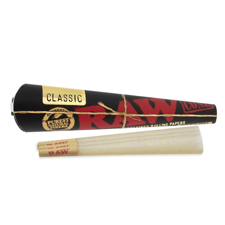 RAW BLACK CONES (3 Pack Cones) Pre-Rolled Cones RN Vape Shop Single  