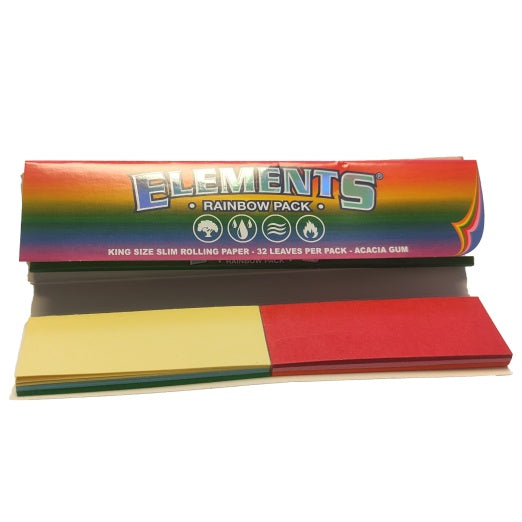 Element Rainbow Connoisseur King-size Slim + Tips Elements King Size Slim & Tips Papers RN Vape Shop