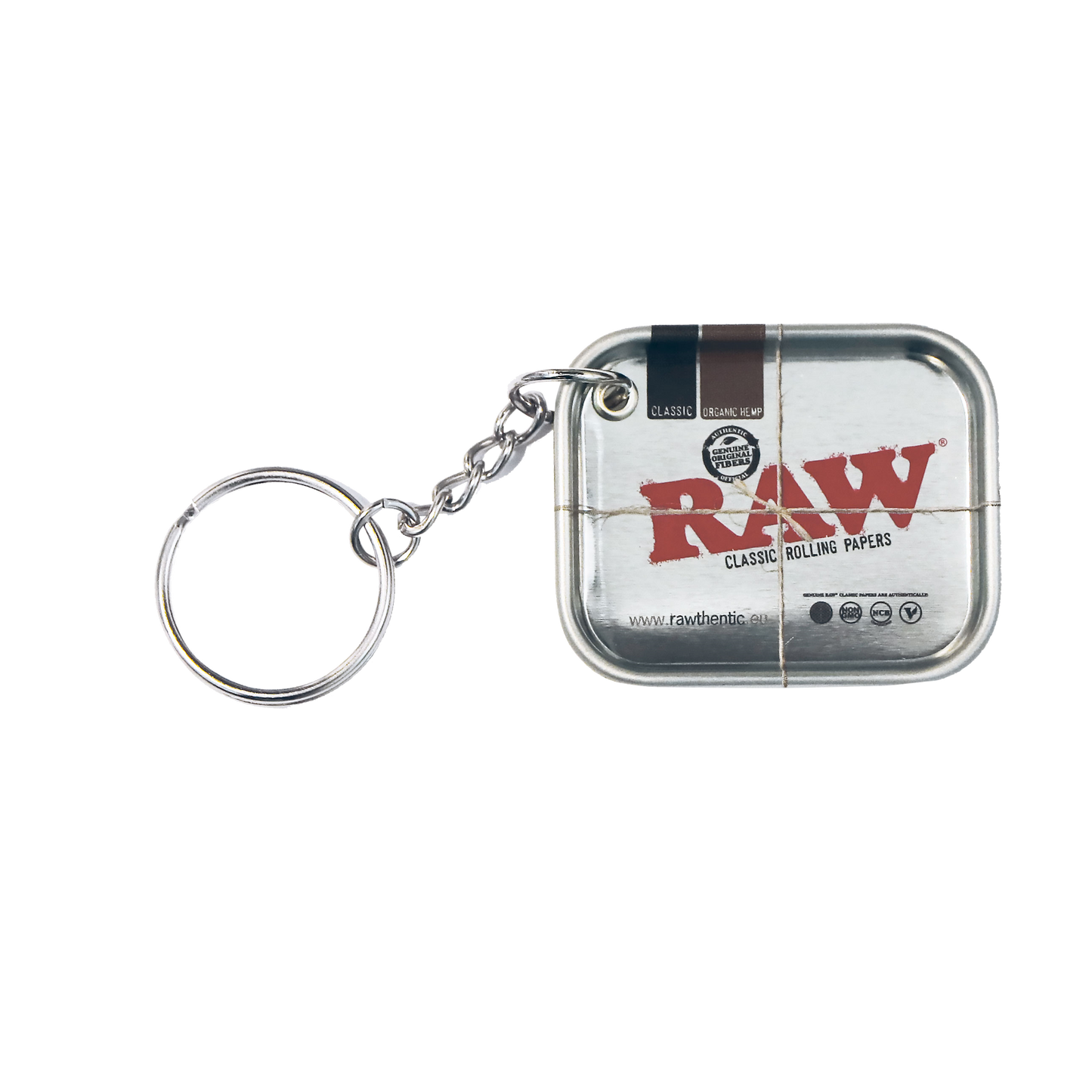 RAW Miniature Keychain Silver Tray RN Vape Shop