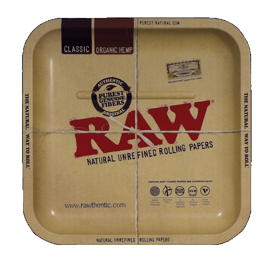 RAW Metal Square Tray RAW Rolling Trays RN Vape Shop