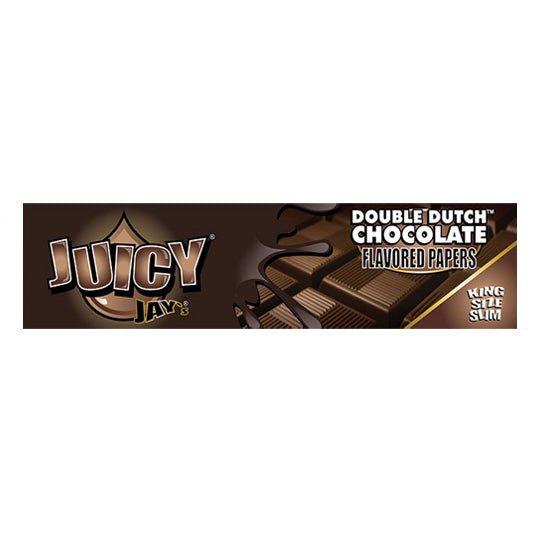 Juicy Jays King Size Slim Flavored Rolling Papers Juicy Jay's Rolls RN Vape Shop Double Dutch Chocolate  