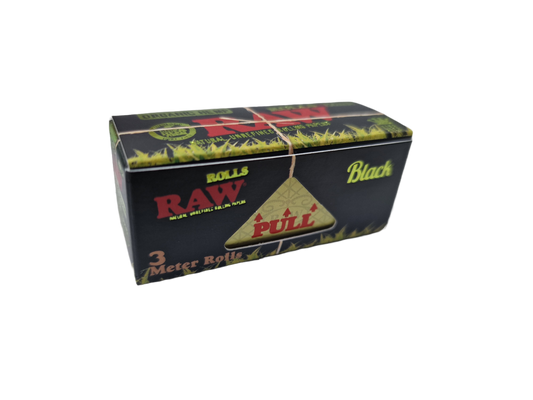 RAW Black Organic Hemp 3m Roll King Size RAW 3m Rolls RN Vape Shop   