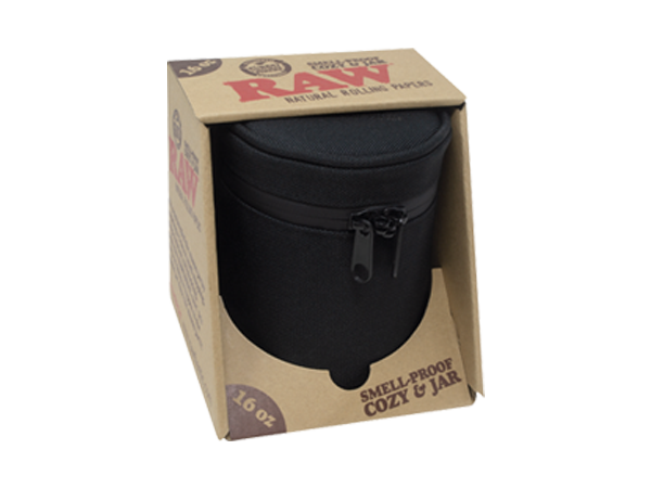 RAW Smellproof Cozy & Jar 16oz RAW Smellproof Cozy & Jar 16oz RN Vape Shop   