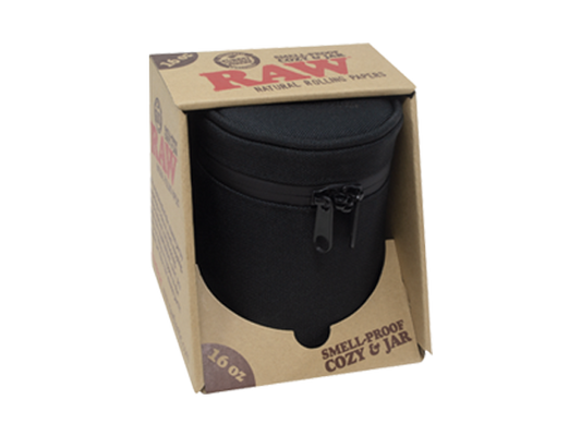 RAW Smellproof Cozy & Jar 16oz RAW Smellproof Cozy & Jar 16oz RN Vape Shop   