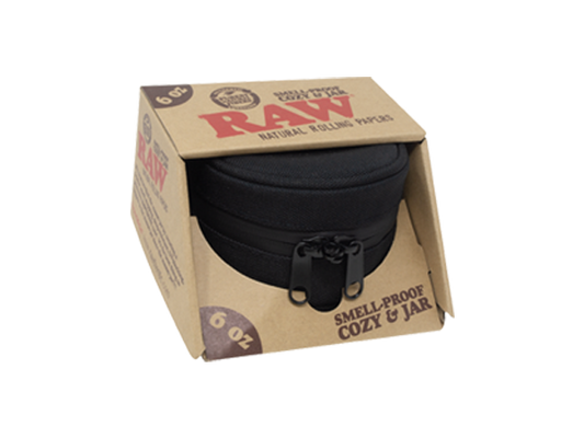 RAW Smellproof Cozy & Jar 6oz RAW Cone Wallet RN Vape Shop   