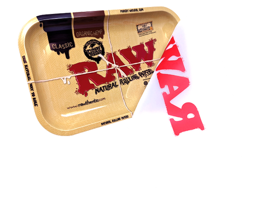 RAW Metal Dab Tray & Cover RAW Rolling Trays RN Vape Shop   