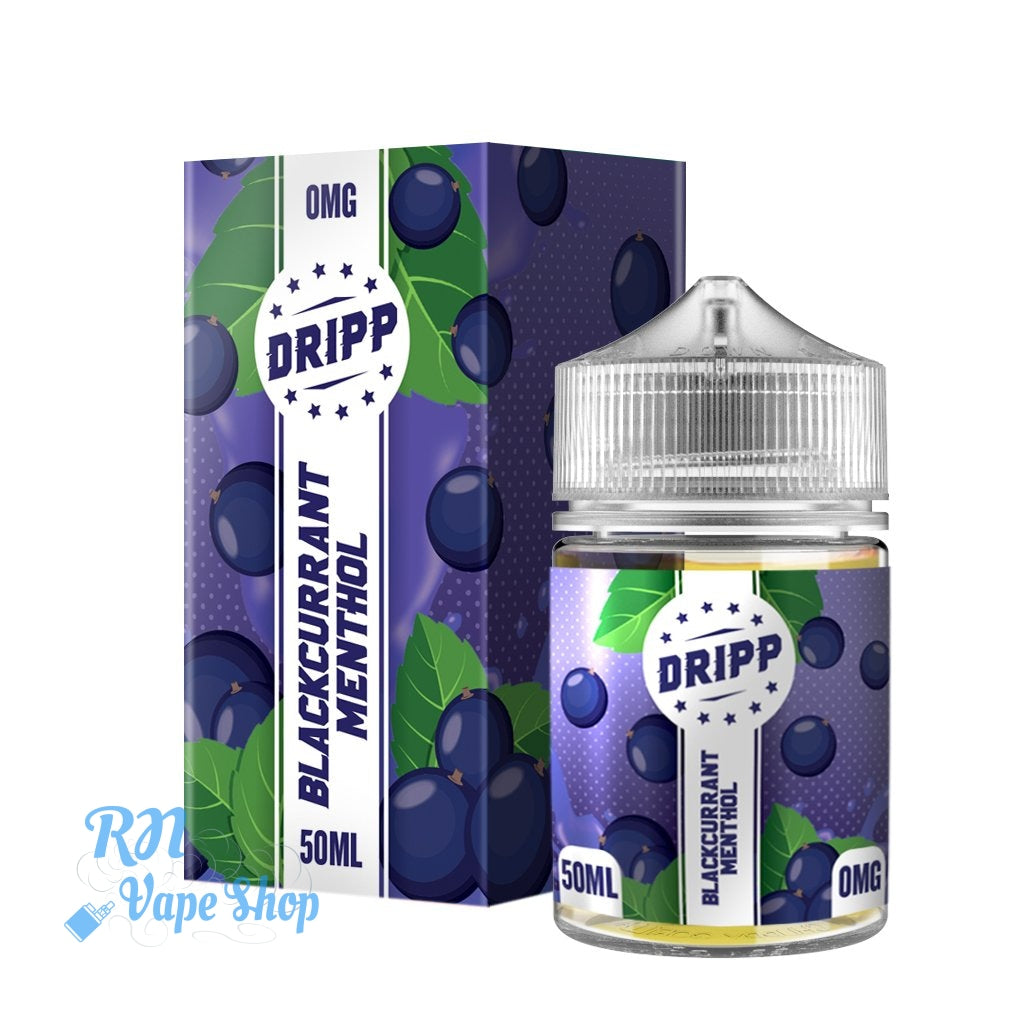 Dripp 50ml Short Fill E-Liquid (No Nicotine) E-Liquid RN Vape Shop Blackcurrant Menthol  