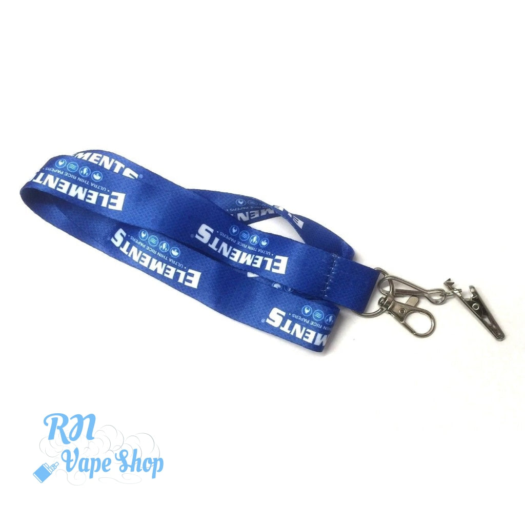 Elements Lanyard & Clip - Blue Elements Lanyard & Clip RN Vape Shop   