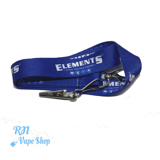 Elements Lanyard & Clip - Blue Elements Lanyard & Clip RN Vape Shop   