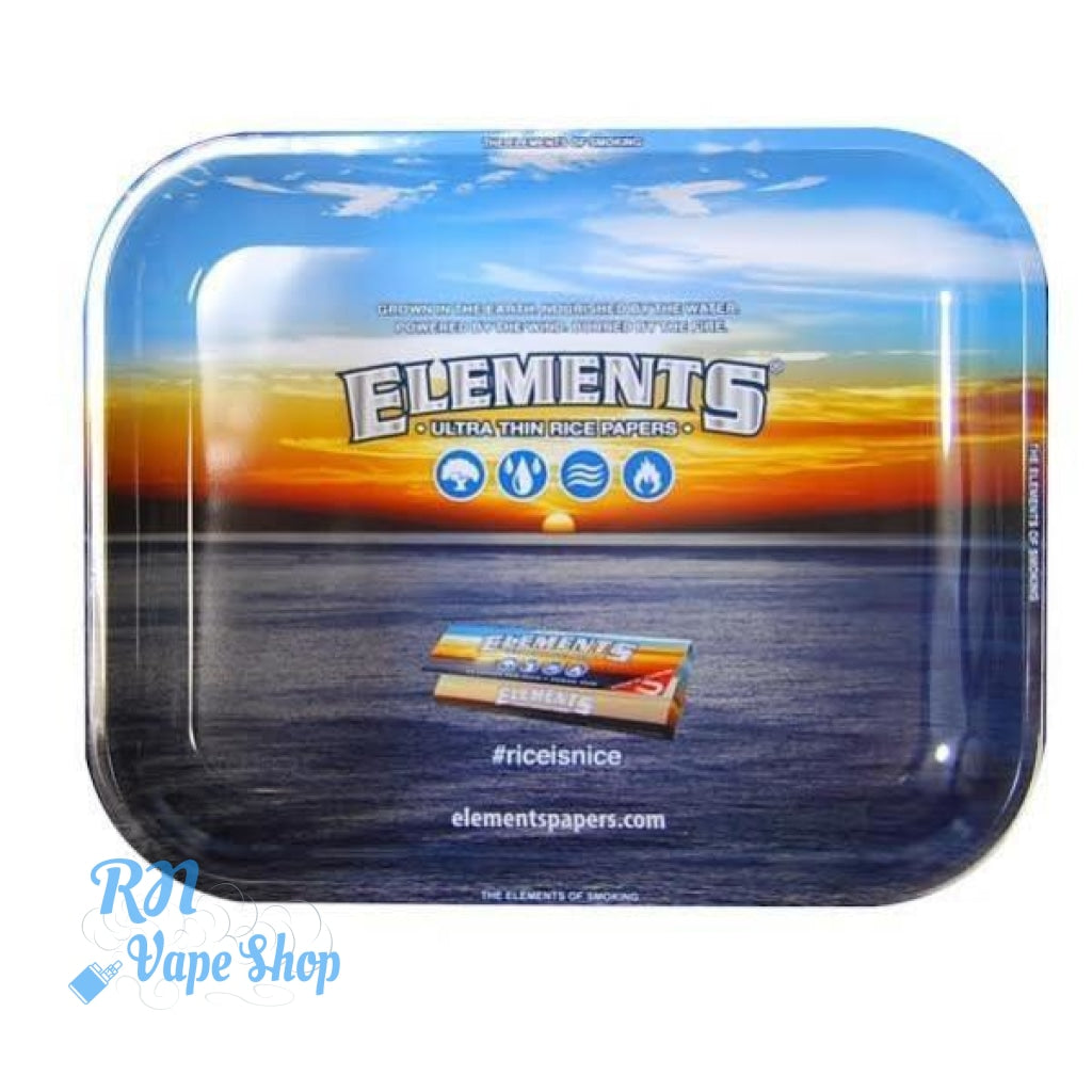 Elements Metal Rolling Trays Elements Metal Rolling Trays RN Vape Shop Blue - L  