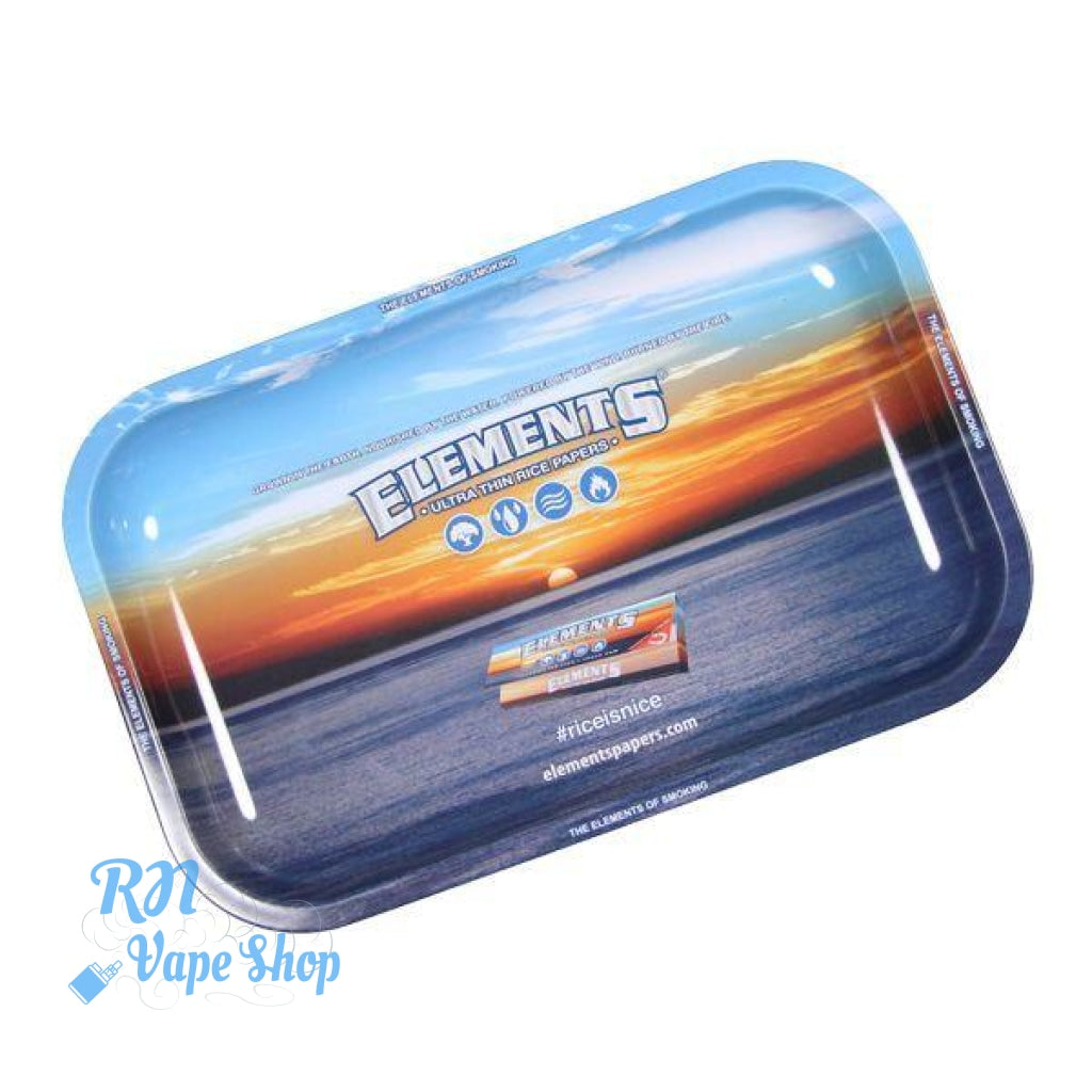 Elements Metal Rolling Trays Elements Metal Rolling Trays RN Vape Shop Blue - S  