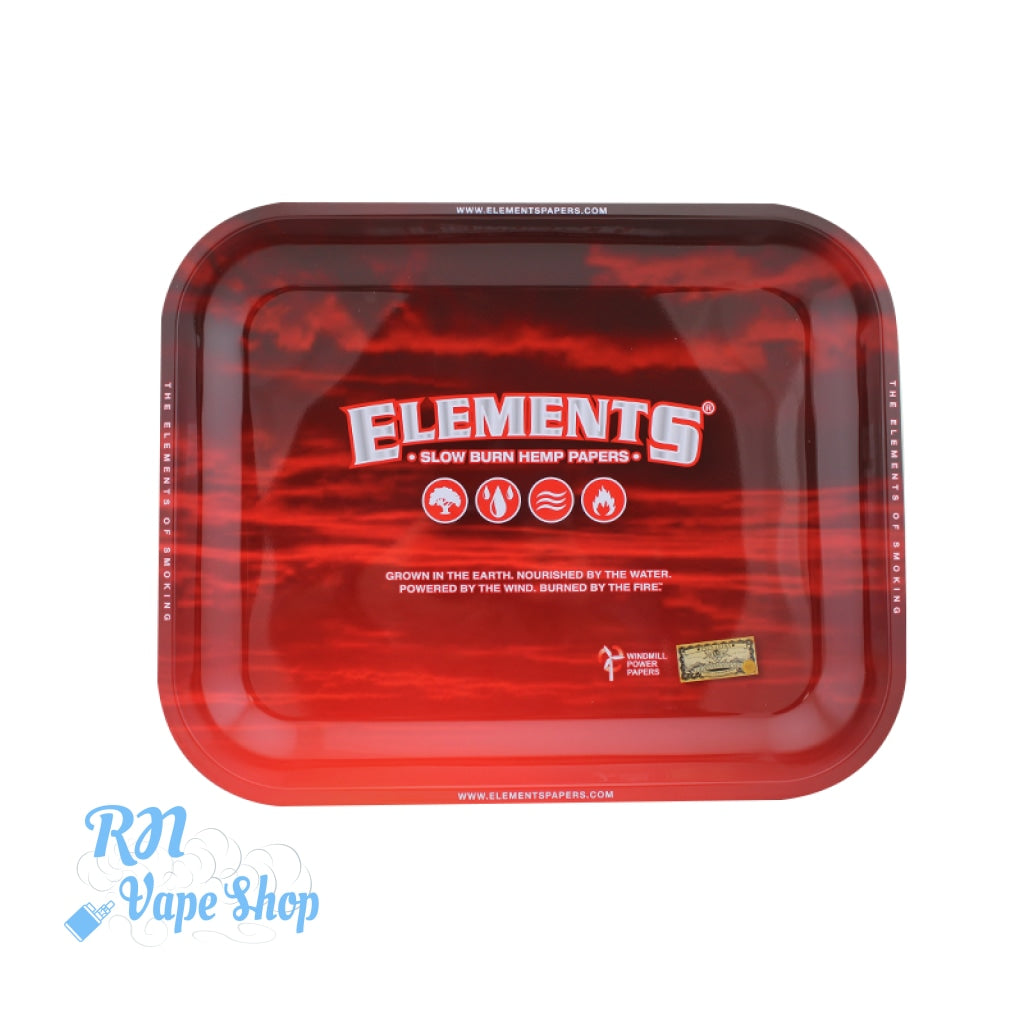 Elements Metal Rolling Trays Elements Metal Rolling Trays RN Vape Shop Red - S  