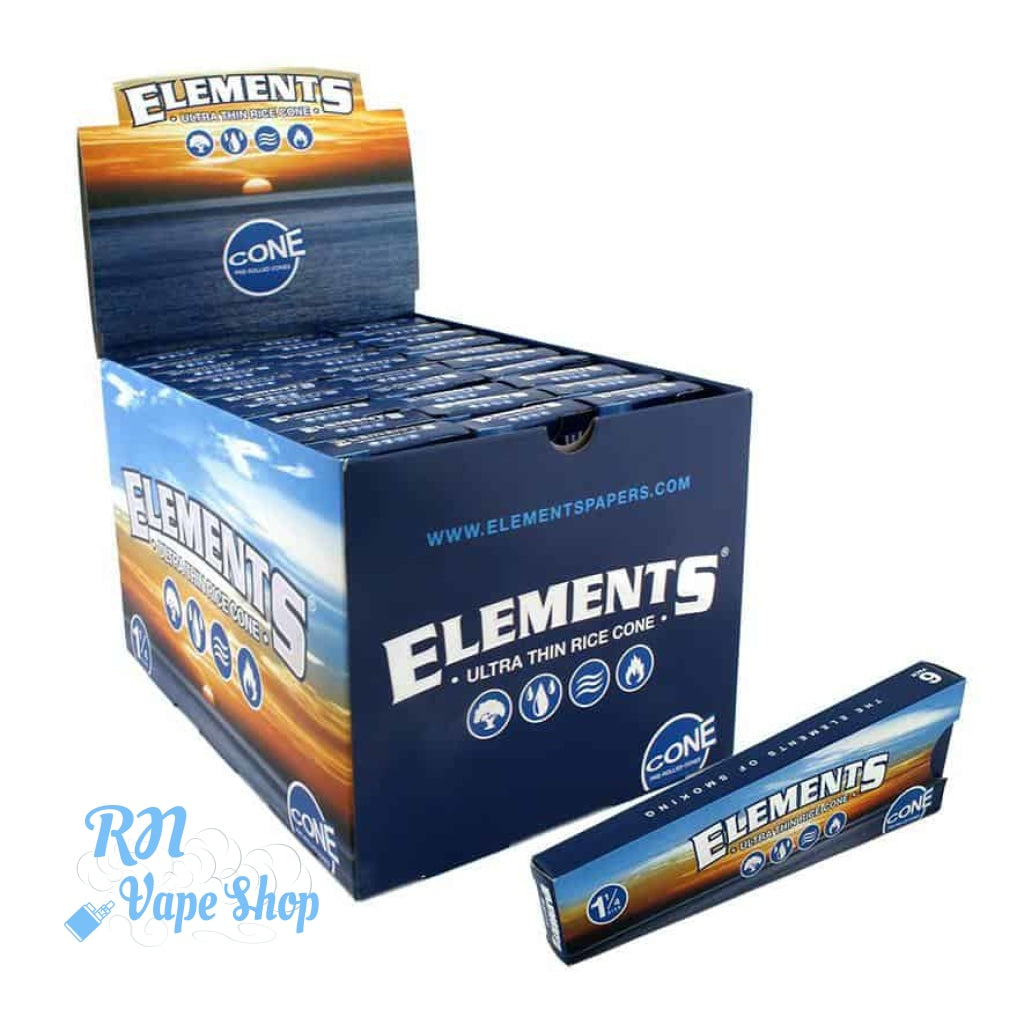 Elements Pre Rolled Cones 1¼ - 6 Pack Elements Cones RN Vape Shop Box of 30  