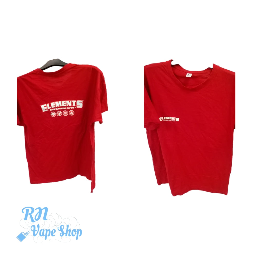 Elements T-shirts Elements T-shirts RN Vape Shop XL - Red  