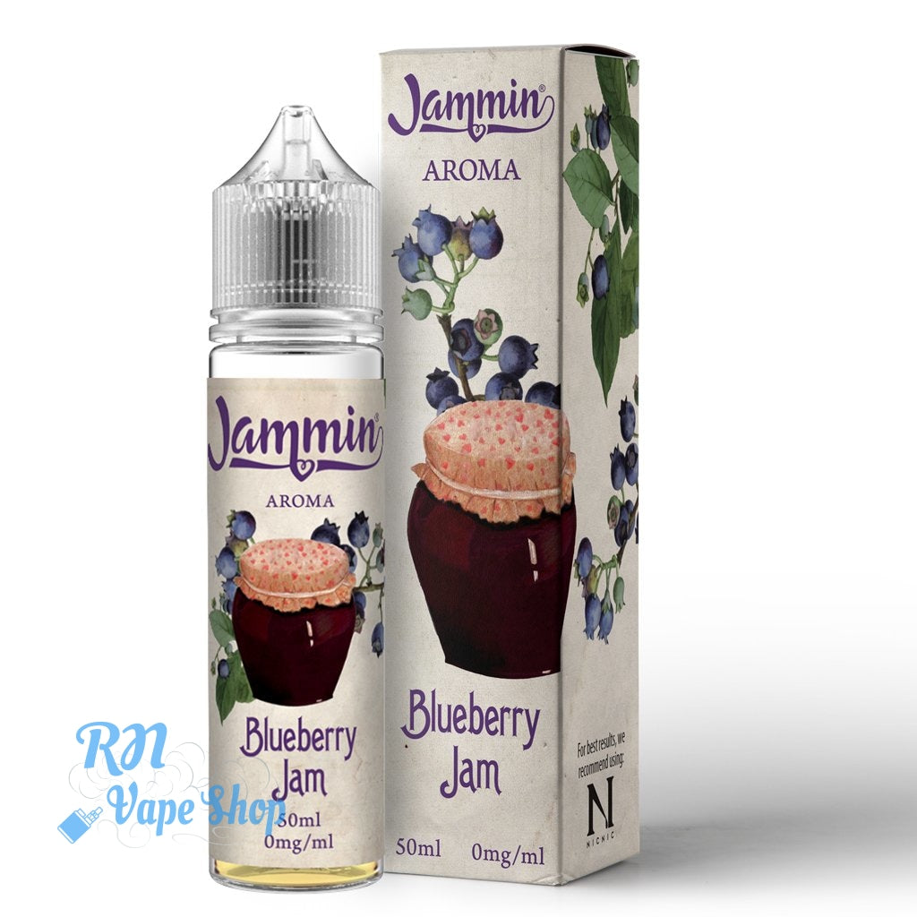 Jammin - 50ml Short Fill E-Liquid (No Nicotine) E-Liquid RN Vape Shop Blueberry Jam  