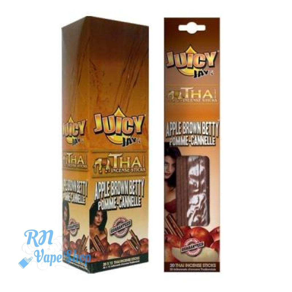 Juicy Jays Apple Brown Betty Thai Incense Sticks Incense Sticks RN Vape Shop Box  