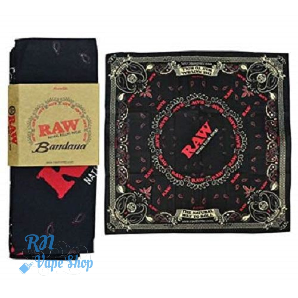 RAW Bandana Black RAW Bandana Black RN Vape Shop   