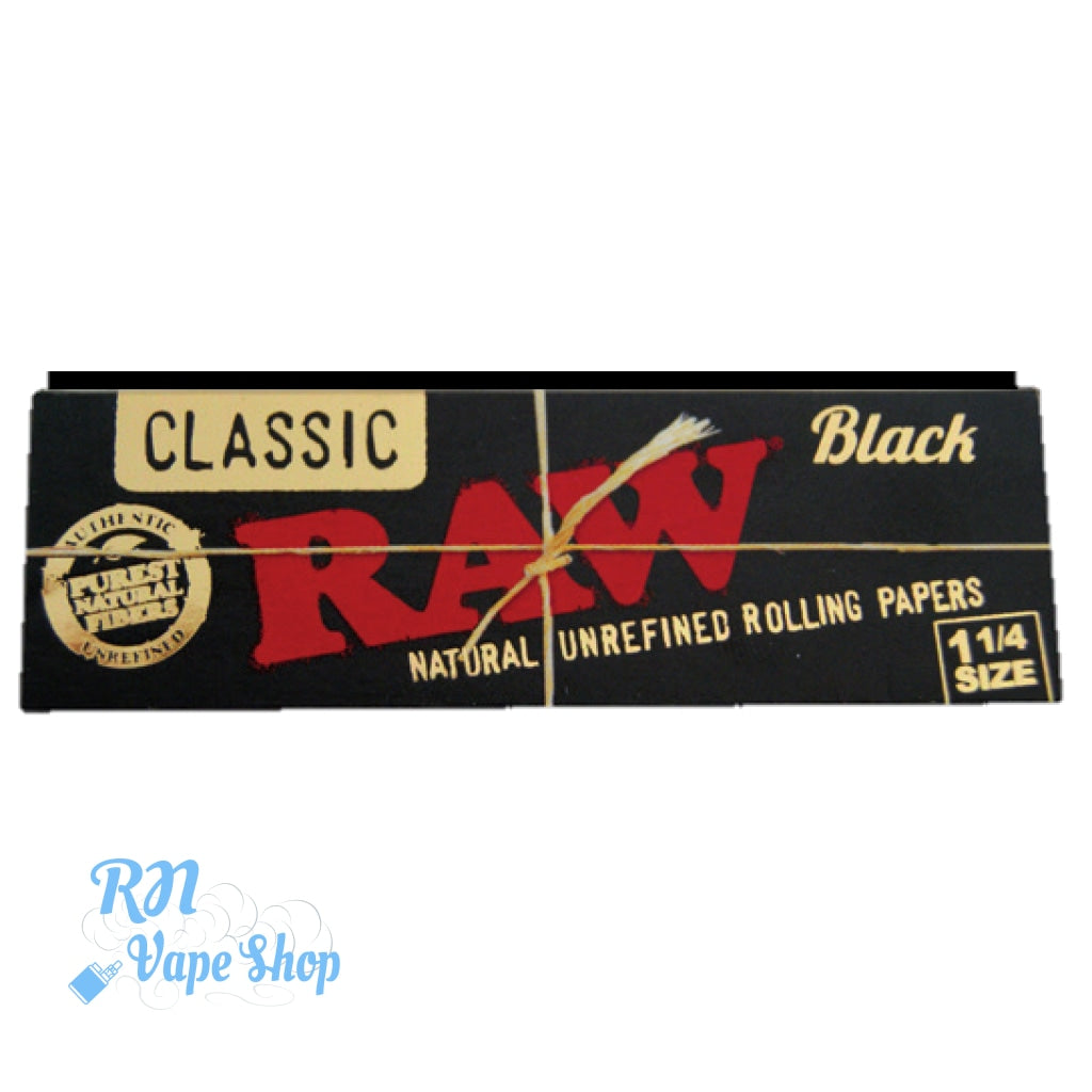 RAW Black Classic 1¼ Size Rolling Papers RAW Papers & Tips RN Vape Shop Single  