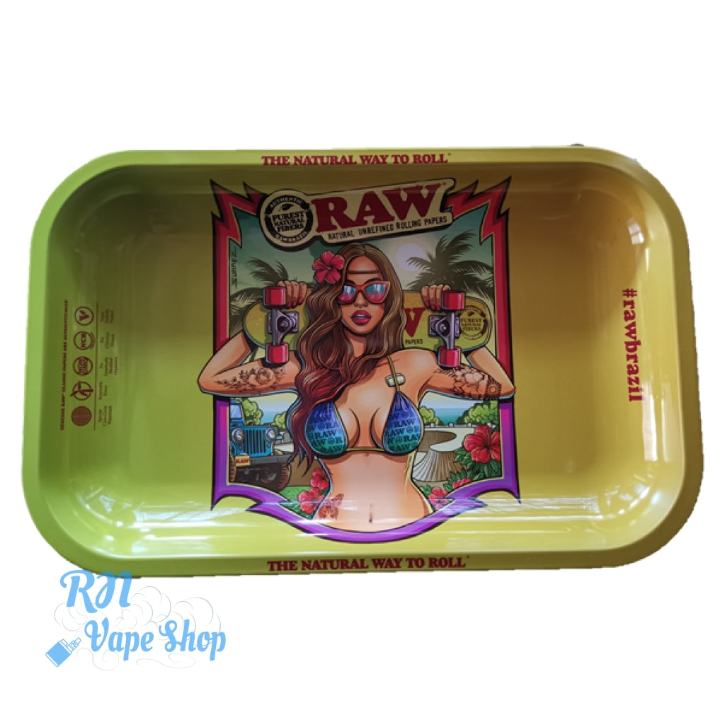 RAW Brazil Tray 2 Small RAW Rolling Trays RN Vape Shop   