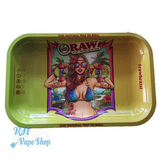 RAW Brazil Tray 2 Small RAW Rolling Trays RN Vape Shop   