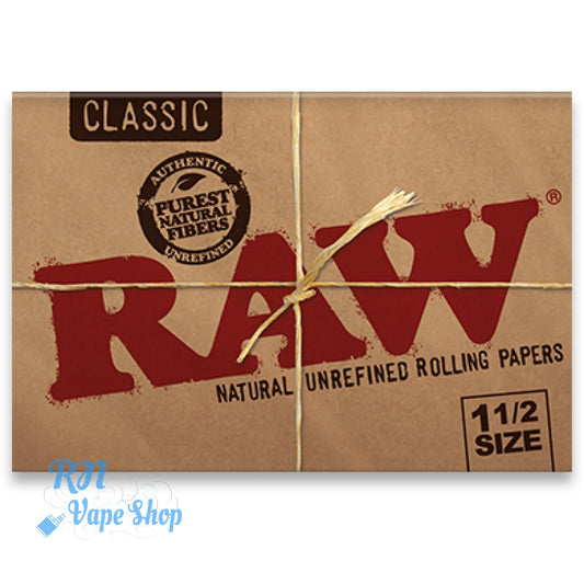 RAW Classic 1½ Wider Rolling Papers RAW Papers & Tips RN Vape Shop   