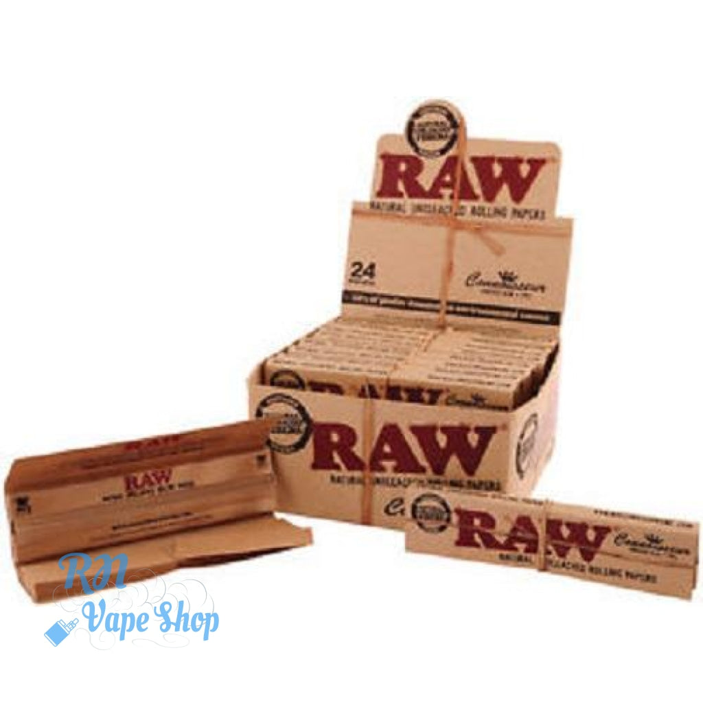 RAW Classic Connoisseur King Size Slim Rolling Papers & Tips RAW Classic Connoisseur King Size Slim Rolling Papers RN Vape Shop Box of 24  