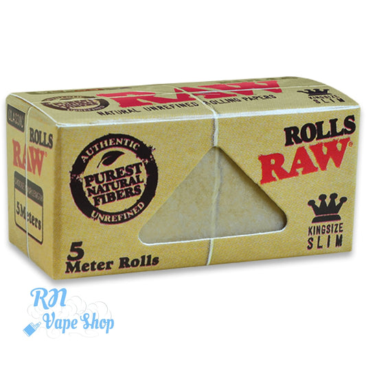 RAW Classic Kingsize Slim 5m Rolls  RN Vape Shop Single  