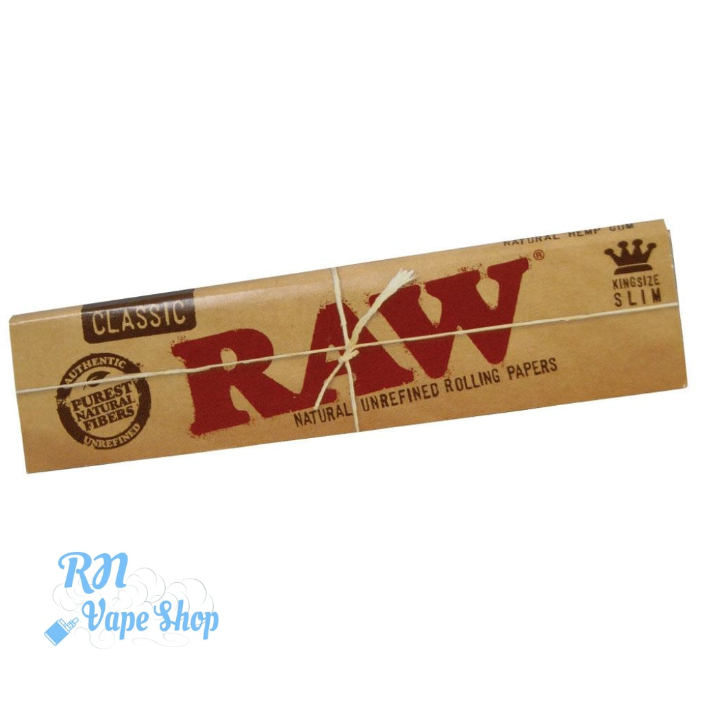 RAW Classic Papers King Size Slim RAW Rolling Papers RN Vape Shop Single Packs  