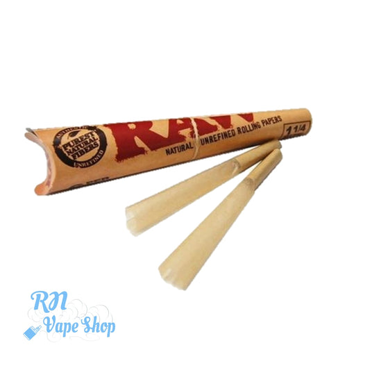 RAW Classic Pre Rolled 1¼ Size Cones Pre-Rolled Cones RN Vape Shop Single (6 Cones Per Pack)  