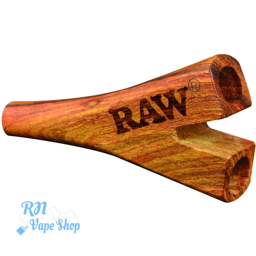 RAW Double Barrel Wooden Cigarette Holder Supernatural Cones RAW Wooden Cigarette Holder RN Vape Shop   