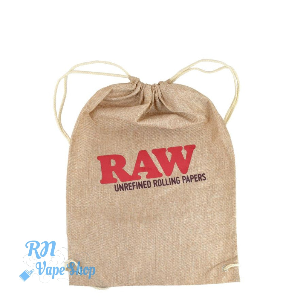 RAW Drawstring Bag - Tan RAW Drawstring Bag RN Vape Shop   