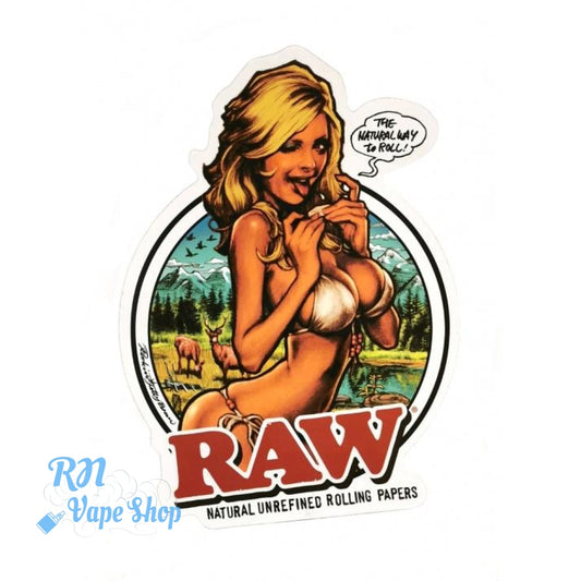 RAW Girl Sticker RAW Stickers RN Vape Shop   