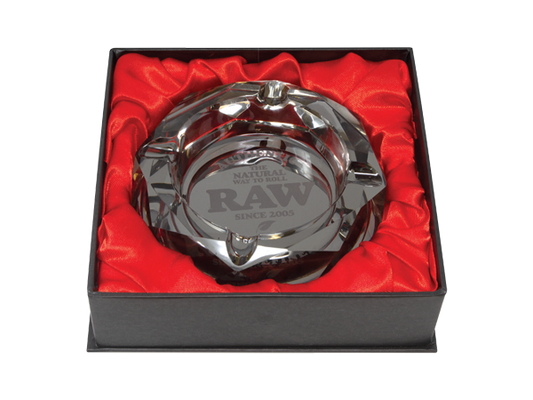 RAW Prism Glass Ashtray - Dark Side Raw Rolling Papers Crystal Ashtray Heavy Duty RN Vape Shop   