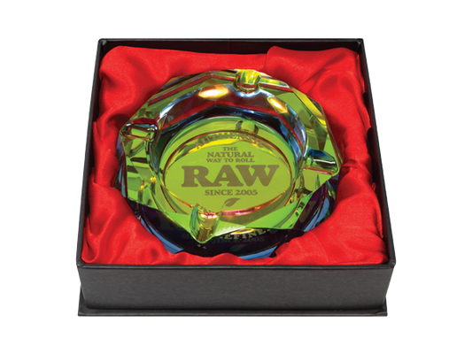 RAW Prism Glass Ashtray - Rainbow RAW Prism Glass Ashtray - Rainbow RN Vape Shop   