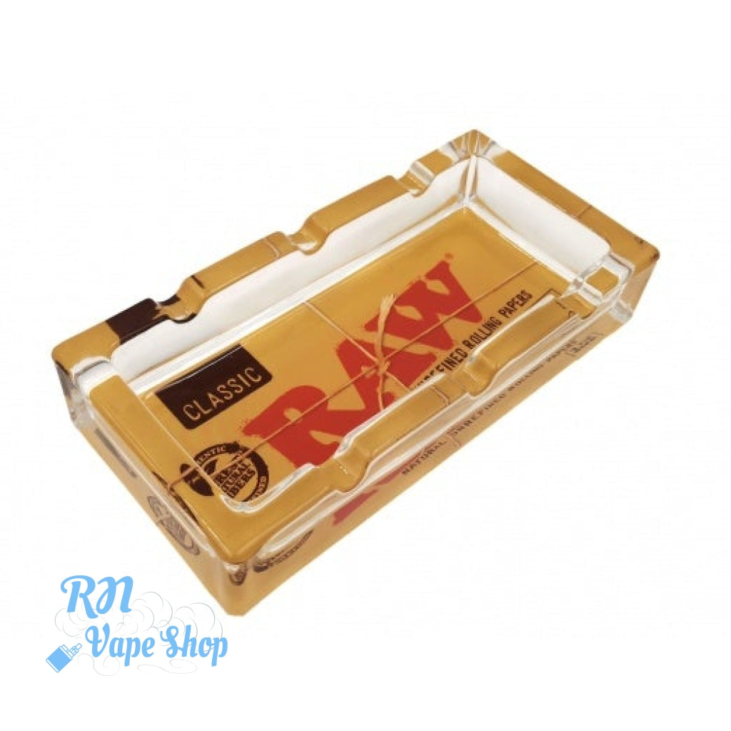 RAW Glass Classic Pack Ashtray Raw Rolling Papers Crystal Ashtray Heavy Duty RN Vape Shop   