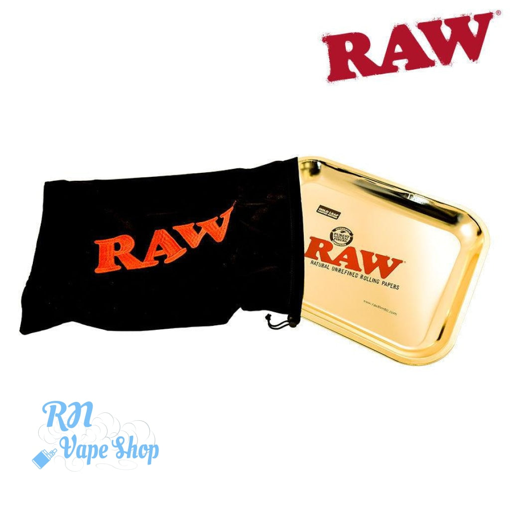 RAW Gold Large Rolling Tray – Limited Edition RAW Rolling Trays RN Vape Shop   