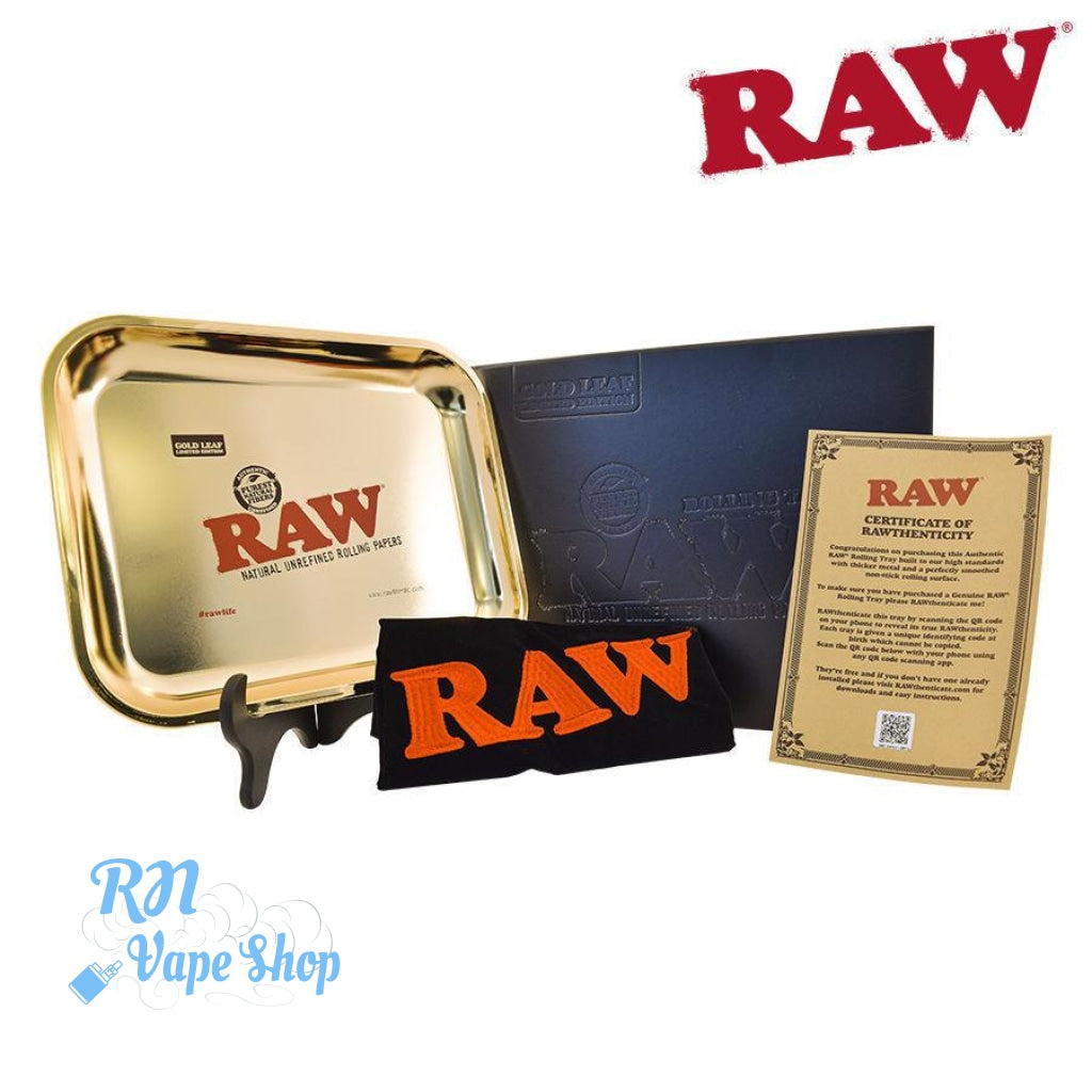 RAW Gold Large Rolling Tray – Limited Edition RAW Rolling Trays RN Vape Shop   