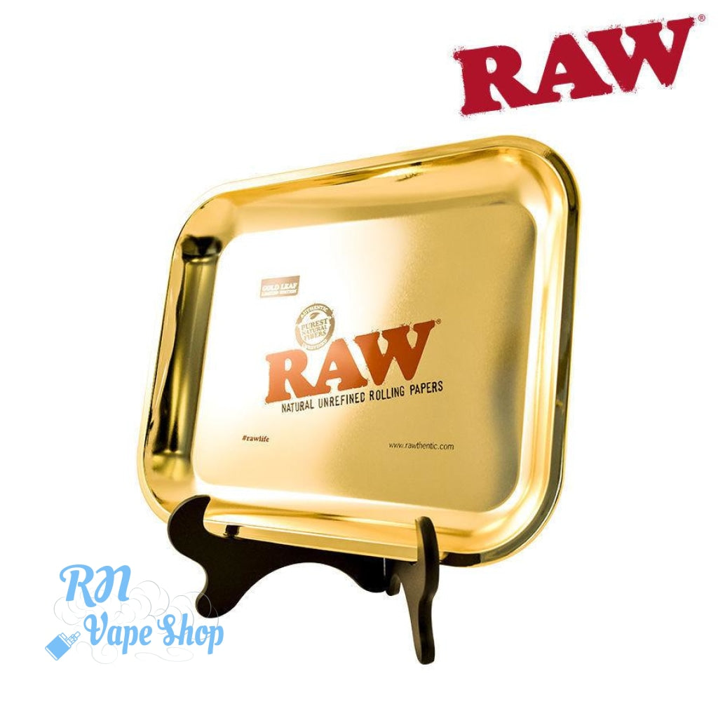 RAW Gold Large Rolling Tray – Limited Edition RAW Rolling Trays RN Vape Shop   