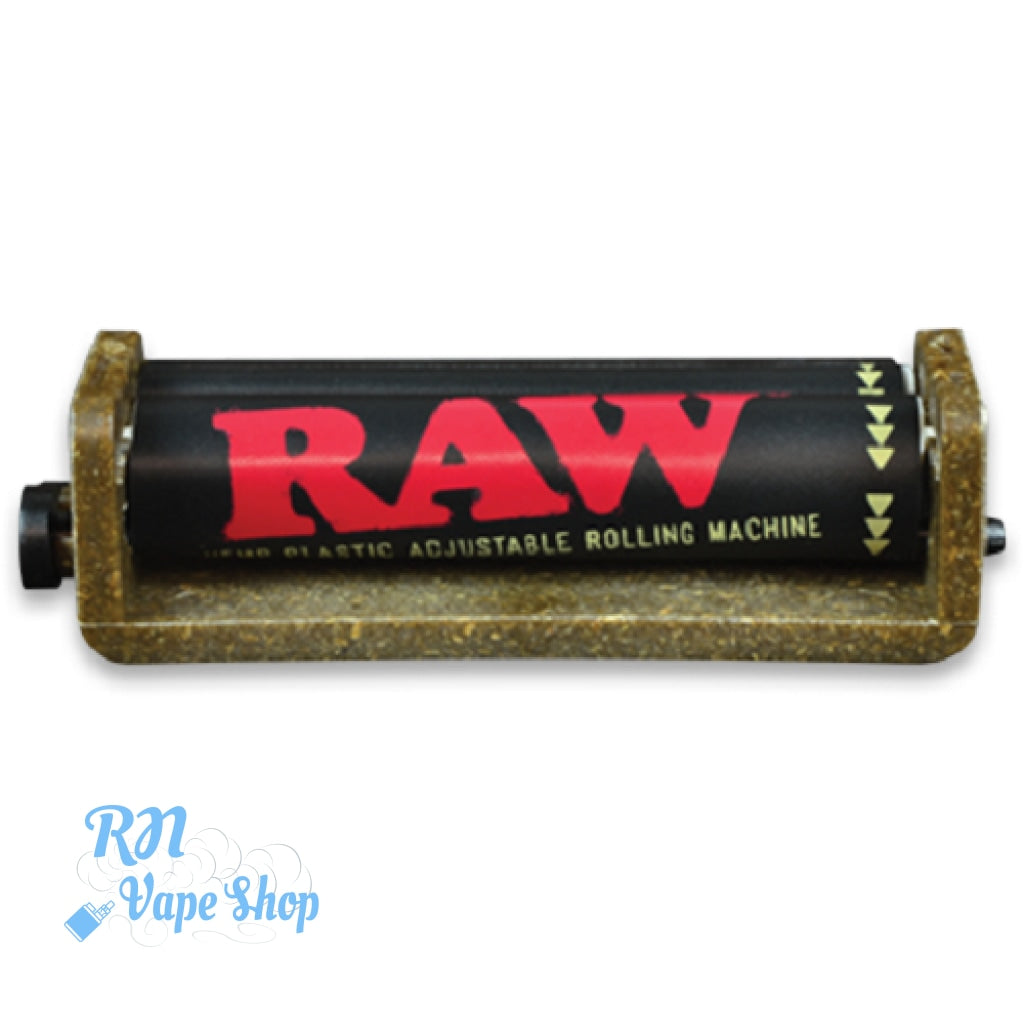 RAW Hemp Plastic Adjustable 2 Way Rolling Machine RAW Rolling Machine RN Vape Shop 79mm  