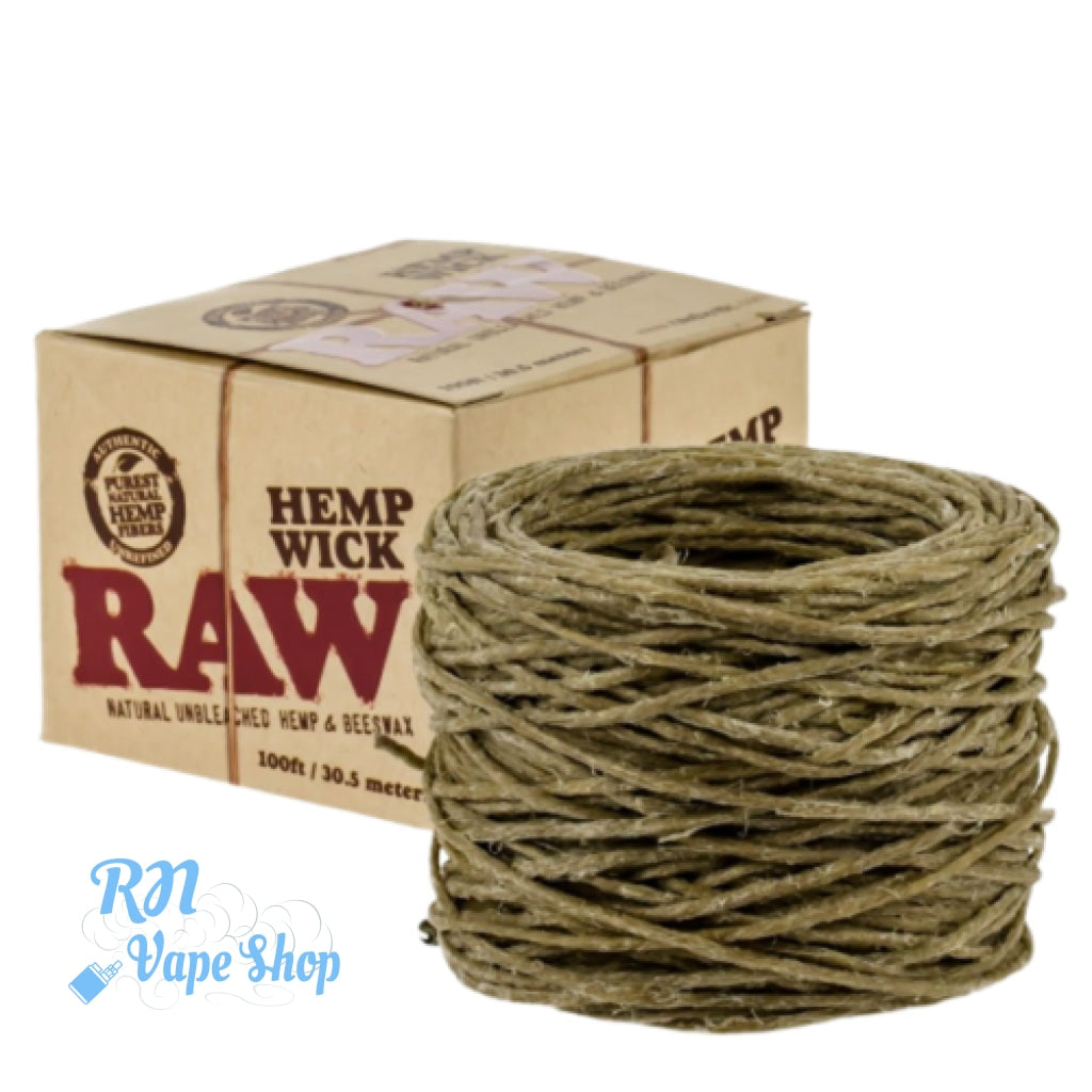 RAW Hemp Wick Ball 30.5m (100 ft) RAW Rolling Papers Wick RN Vape Shop   