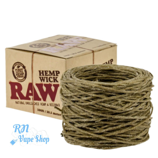 RAW Hemp Wick Ball 30.5m (100 ft) RAW Rolling Papers Wick RN Vape Shop   