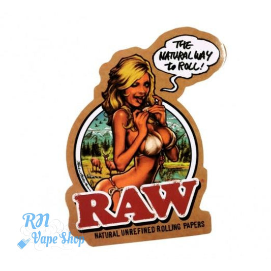 RAW Japan Girl Sticker RAW Stickers RN Vape Shop   