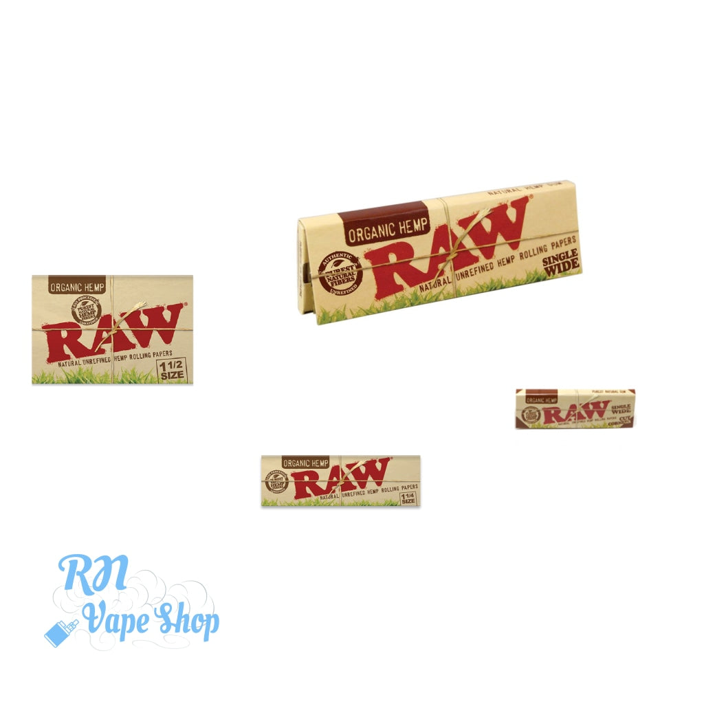 RAW Organic Hemp Rolling Paper Pack  RN Vape Shop   