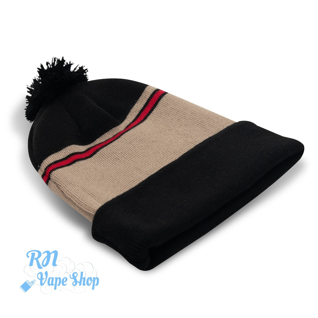 RAW Pom Pom Beanie - Black and Brown RAW Pom Pom Beanie - Black and Brown RN Vape Shop   