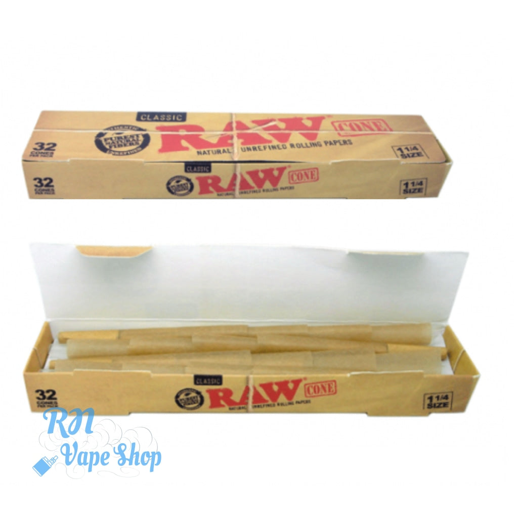 RAW Pre Rolled Cones Basic 1¼ - 32 Cones Pre-Rolled Cones RN Vape Shop   