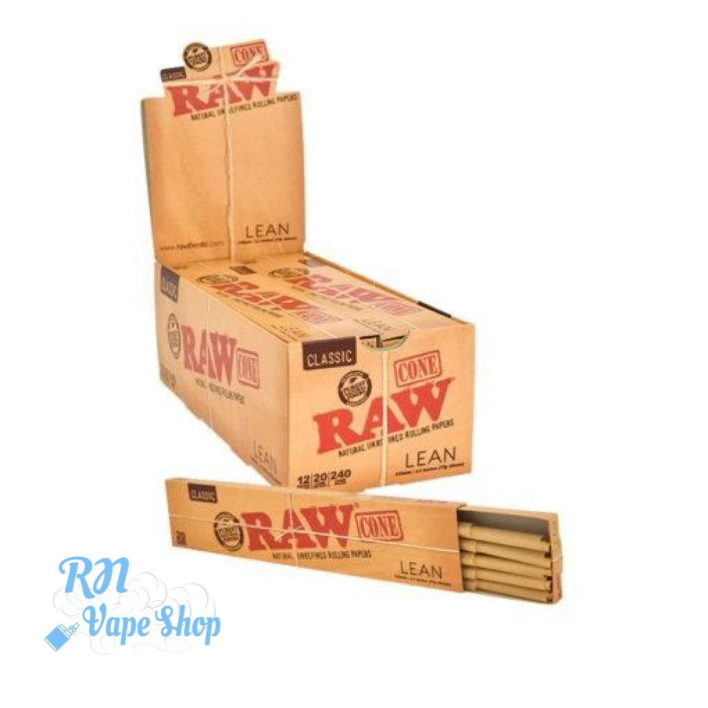 RAW Pre-Rolled Lean Cones Pre-Rolled Cones RN Vape Shop Box of 12  