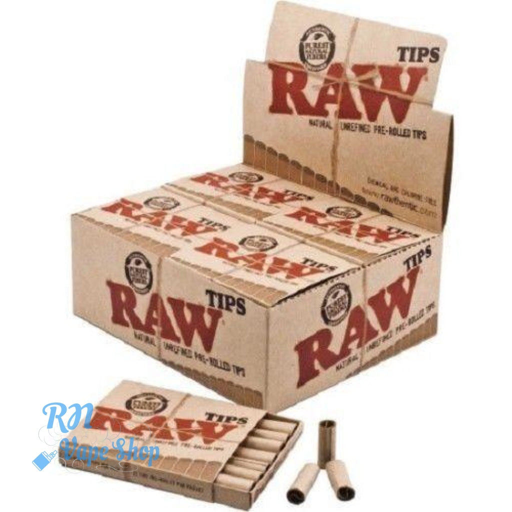 RAW Pre-Rolled Tips RAW Papers & Tips RN Vape Shop Box  