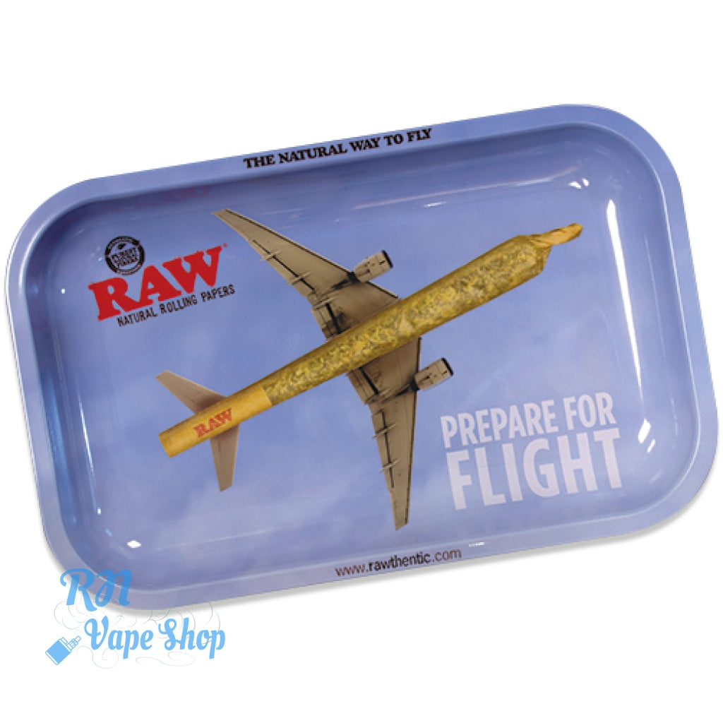 RAW Prepare For Flight Metal Rolling Trays RAW Rolling Trays RN Vape Shop Small  